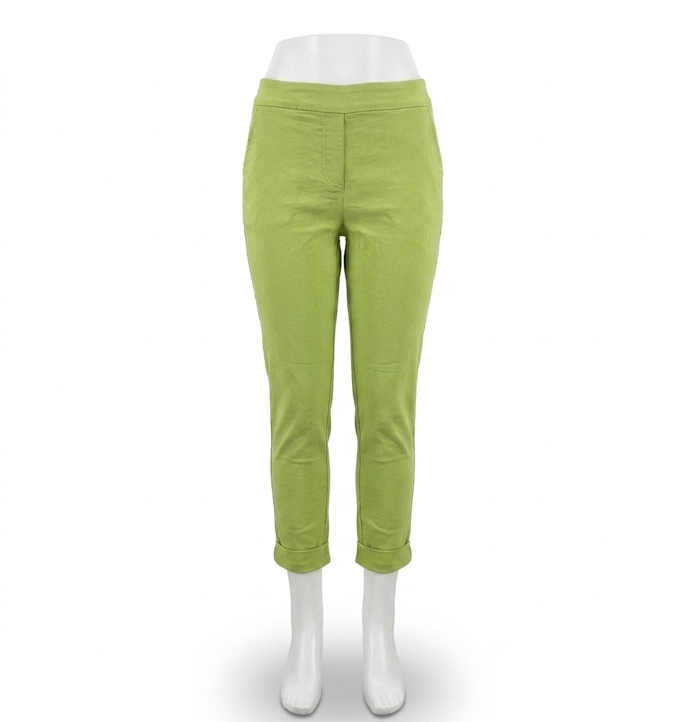 NEW MADE IN ITALY starlight italian magic pants in pistachio green